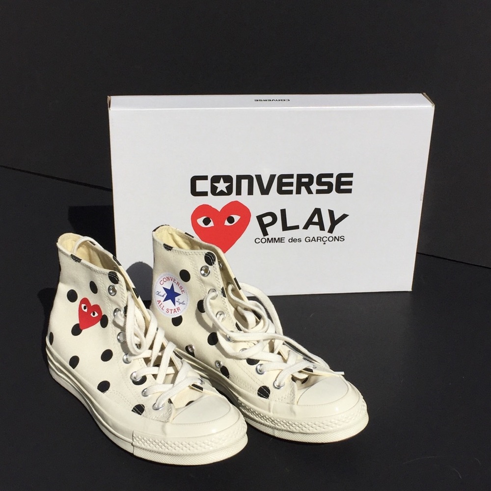 Comme Des Garçons PLAY / Polka Dot White